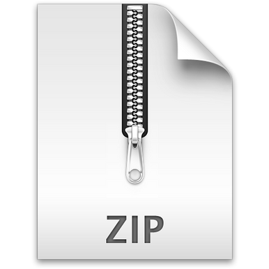 screenshot showing a ZIP file